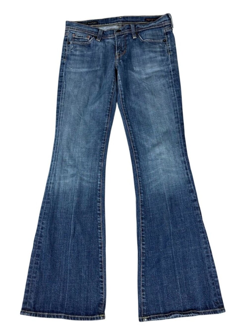 Citizens of Humanity Ingrid Low Waist Flare Jeans Blue Stretch Women's Size 28
